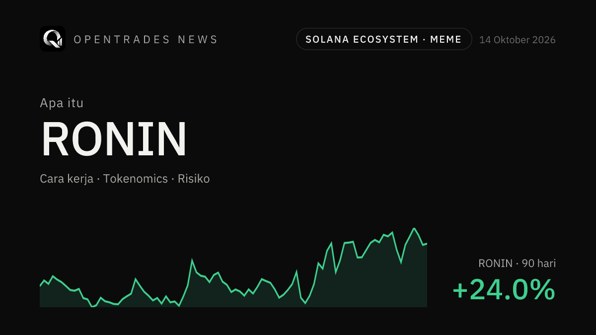 Apa Itu Ronin (RONIN)? Cara Kerja, Tokenomics, dan Risikonya