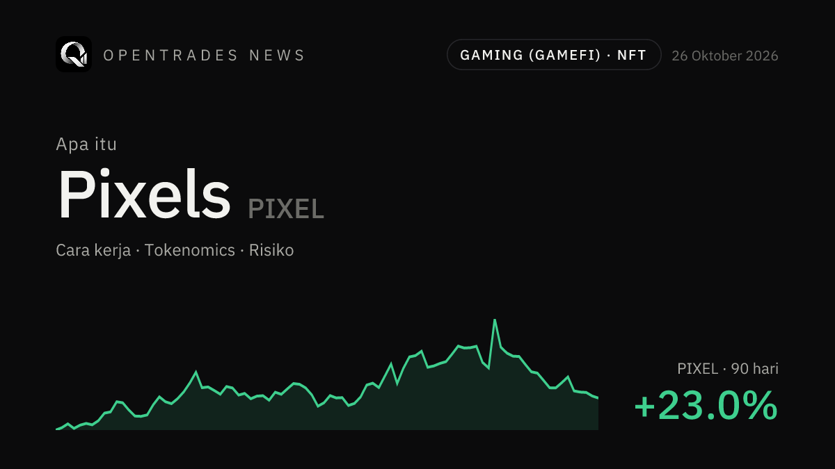 Apa Itu Pixels (PIXEL)? Cara Kerja, Tokenomics, dan Risikonya