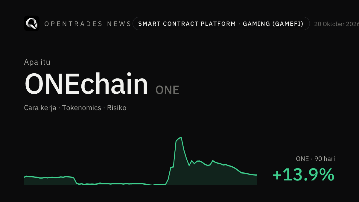 Apa Itu ONEchain (ONE)? Cara Kerja, Tokenomics, dan Risikonya