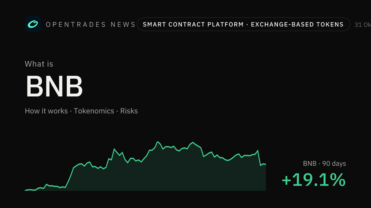 What Is BNB (BNB)? How It Works, Tokenomics and Risks