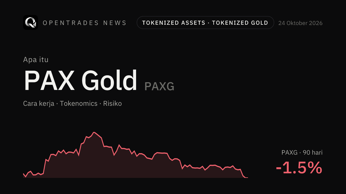 Apa Itu PAX Gold (PAXG)? Cara Kerja, Tokenomics, dan Risikonya