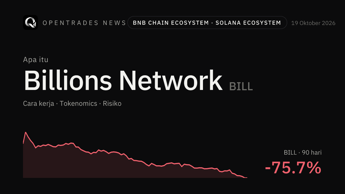 Apa Itu Billions Network (BILL)? Cara Kerja, Tokenomics, dan Risikonya