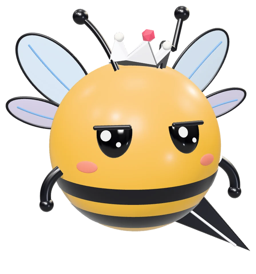 Qbee, the OpenTrades mascot