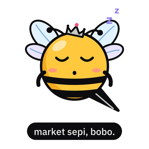 quiet market, nap time.